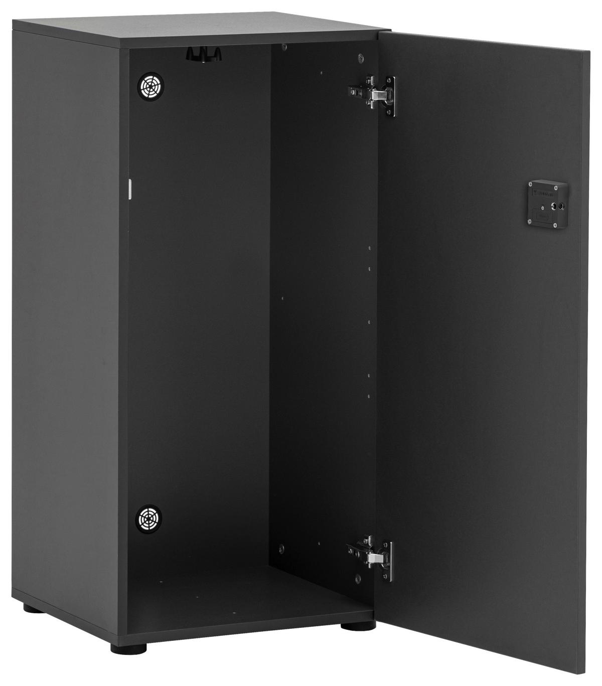 Garderobna Omarica Locked, Antracit - bela/antracit, Design (45,4/92,6/40,65cm) - MID.YOU