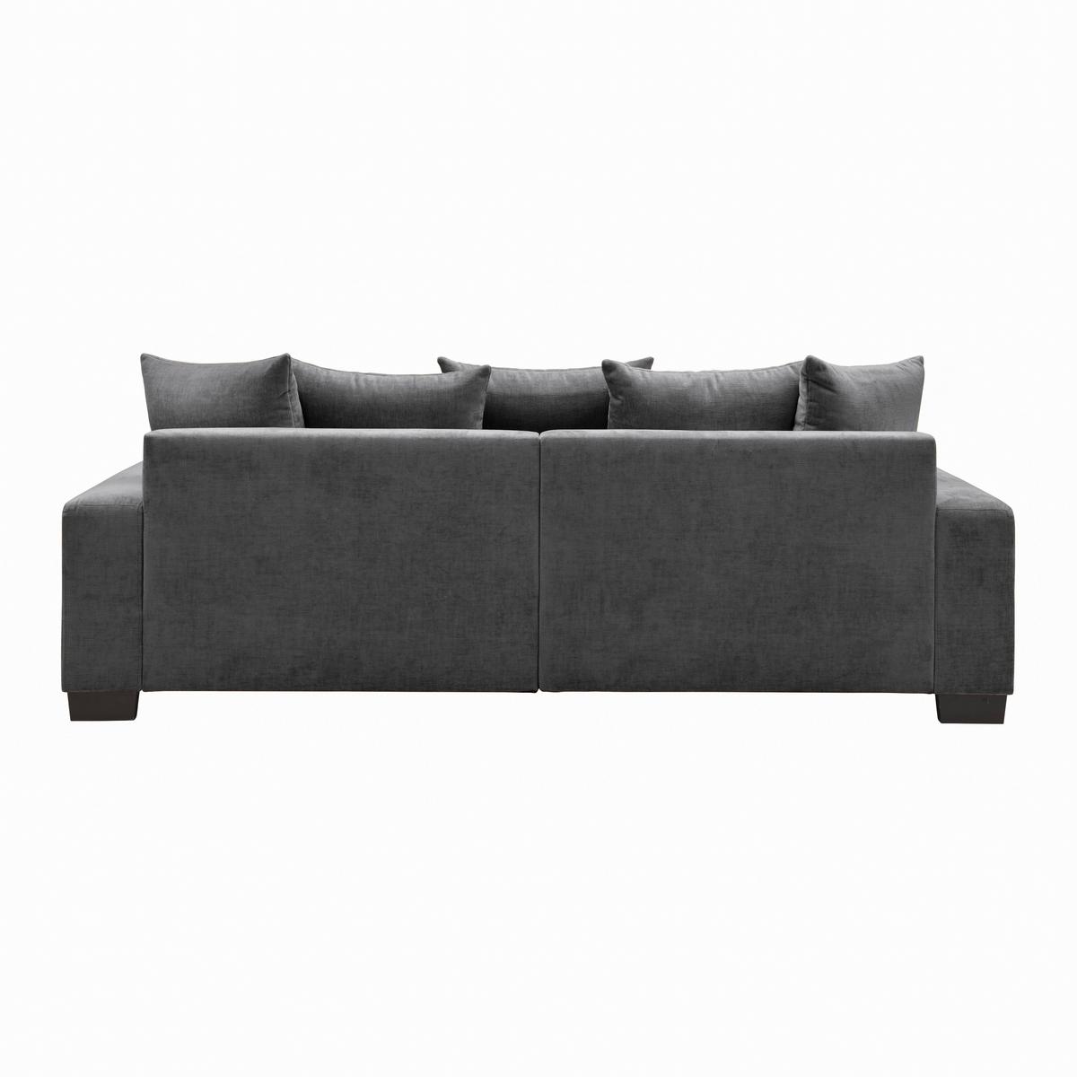 Bigsofa Matteo Graphitfarben - Graphitfarben/Schwarz, MODERN, Holz (246/93/124cm) - Based