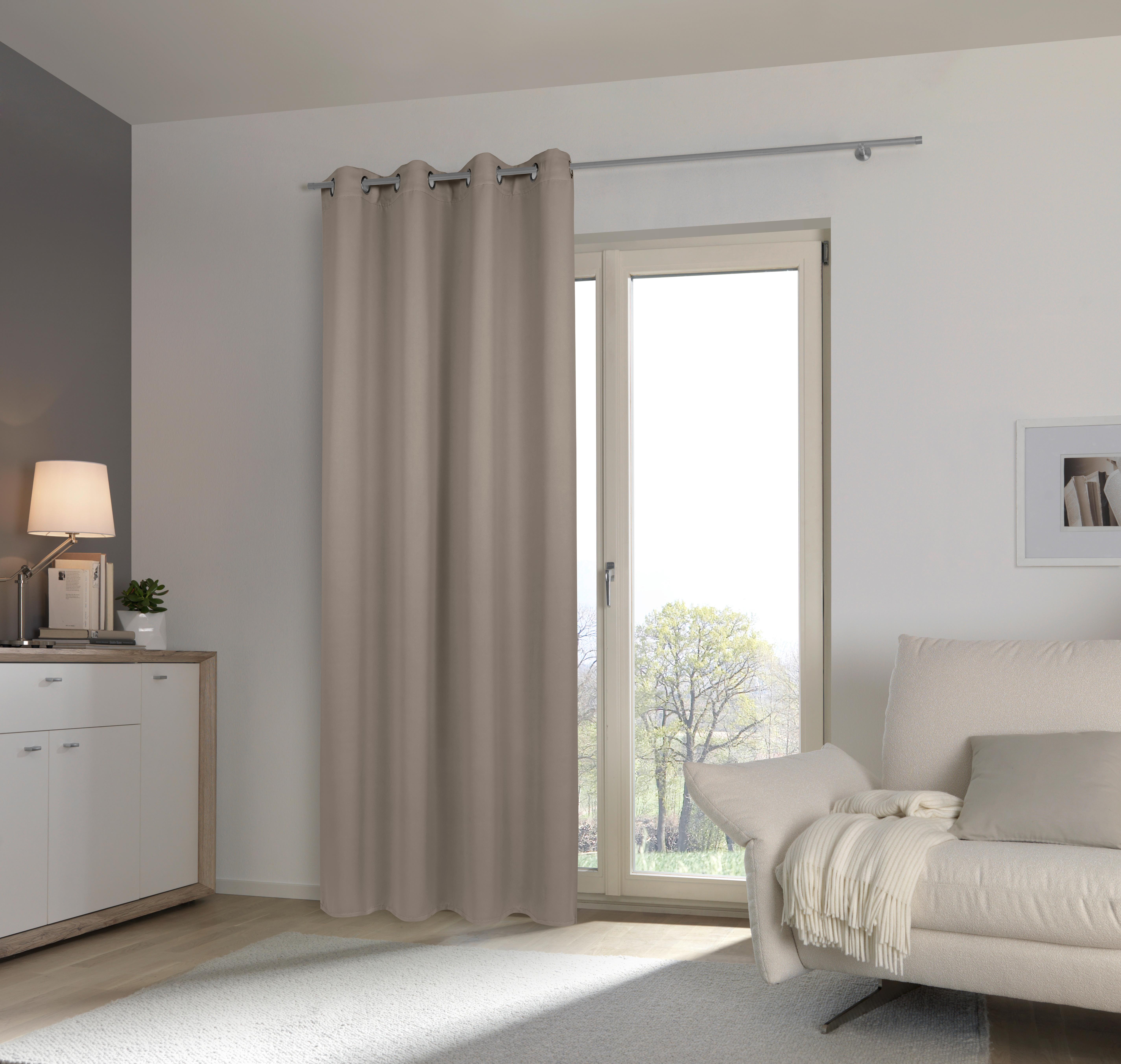 ZASŁONA NA PRZELOTKACH DIMOUT - taupe, Design, tkanina (140/245cm) - Esposa