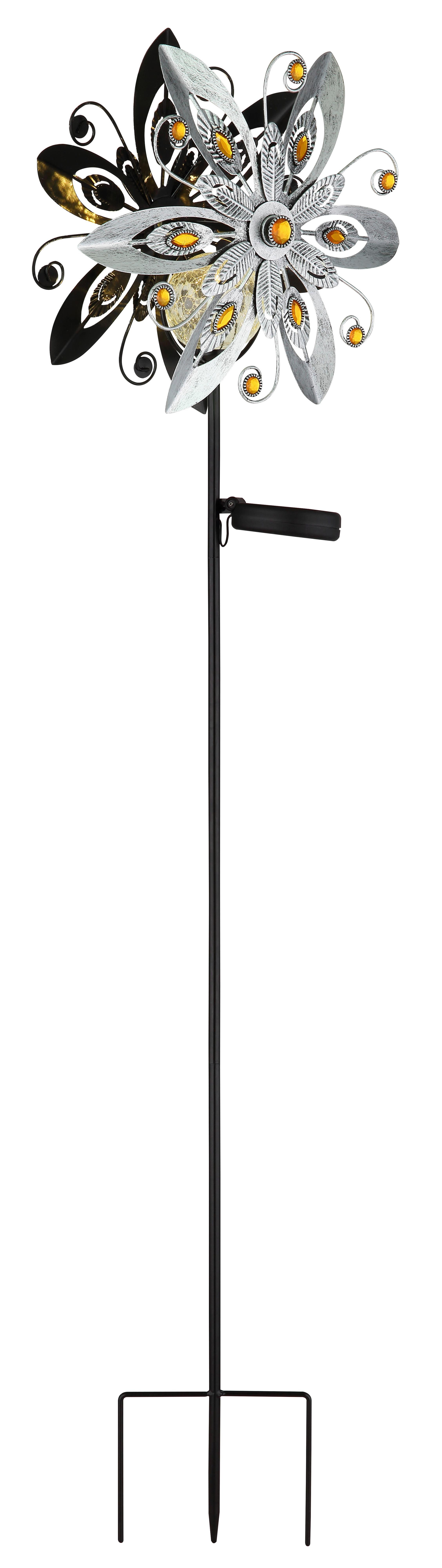 Solarna Svjetiljka Solar - žuta/prozirno, Design, staklo (32/17,5/124cm) - Globo