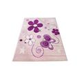 Kinderteppich Schmetterling - Lila/Rosa, MODERN, Kunststoff (120/170cm)
