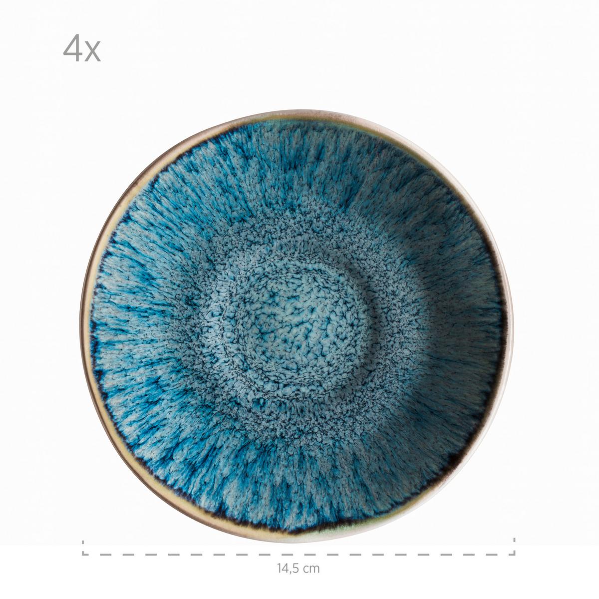 KAFFEESERVICE KAFFEETASSENSET, 934011 - Blau, Basics, Keramik (13,5/6,5/10cm) - Mäser