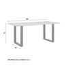 MATBORD ELICIA - svart/ekfärgad, Modern, metall (180/90/76cm) - Bessagi Home