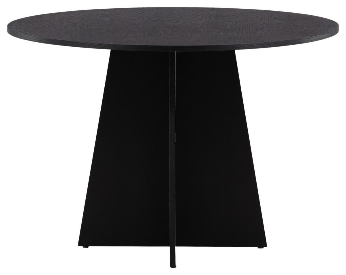 ESSTISCH BOOTCUT - Schwarz, Design, Holz (110/110/75cm) - Livetastic