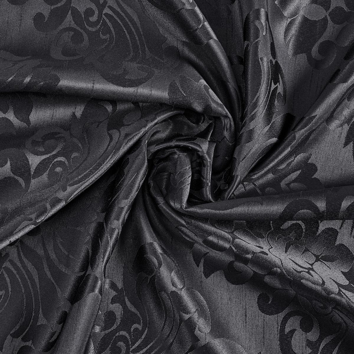 Fertigvorhang Charles Schwarz ca. 140x245cm - Schwarz, LIFESTYLE, Textil (140/245cm) - Modern Living