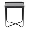 SIDOBORD NOBILE -TREND- - svart, Modern, metall/glas (37/42/37cm) - Premium Living