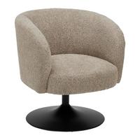 Drehstuhl Giro Taupe - Taupe/Greige, MODERN, Textil/Metall (67/68/73cm) - Premium Living