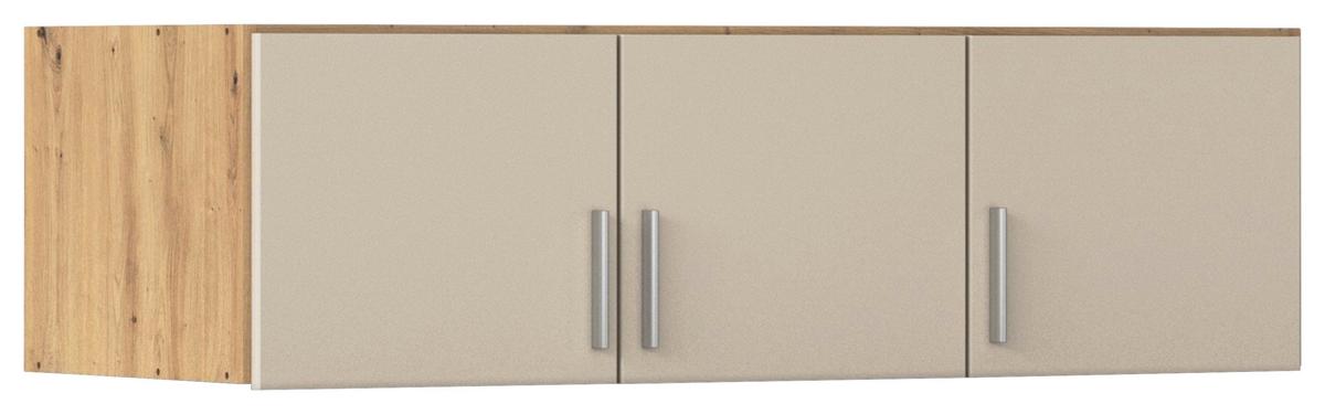 Nastavek Za Omaro Celle Matt, Barva Šampanjca, Ca. 136 Cm - barve šampanjca/barve aluminija, Trend, umetna masa/leseni material (136/39/54cm)