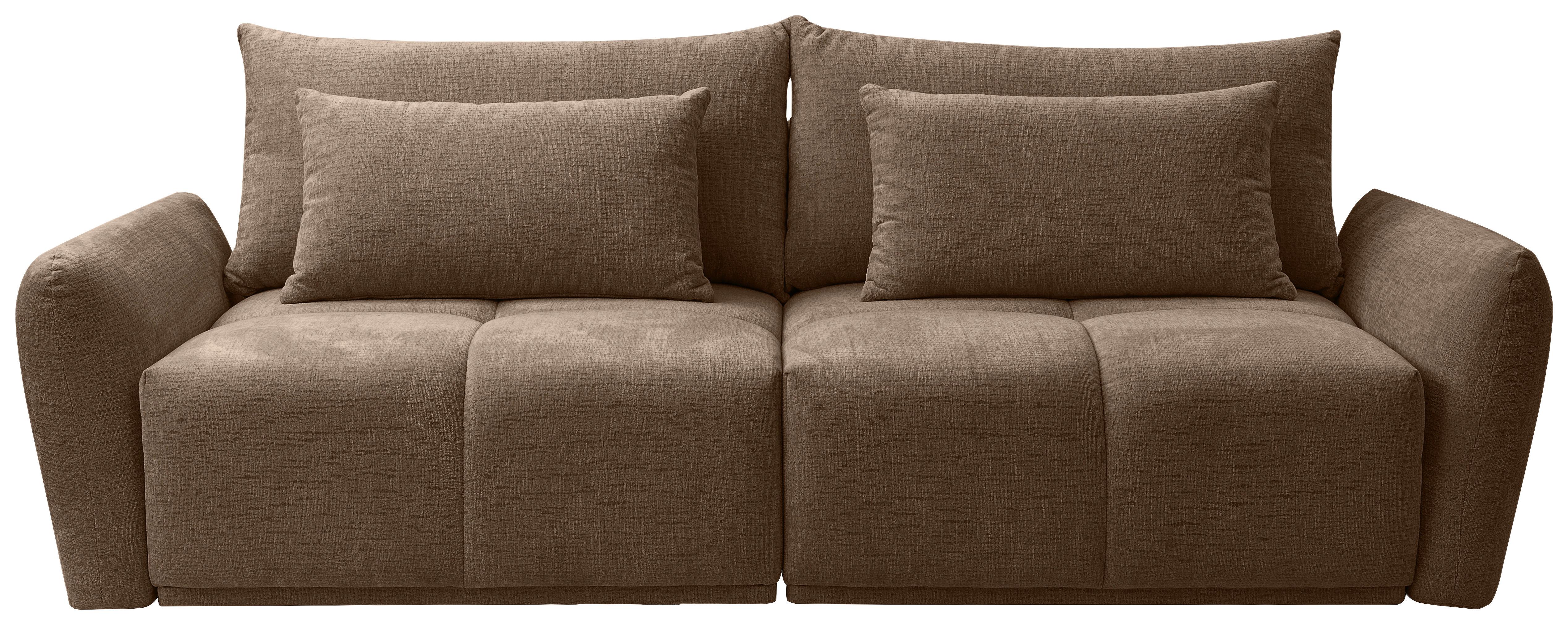 CANAPEA EXTENSIBILĂ ALIA - grej/maro, Modern, textil (254/74-94/119cm) - Premium Living