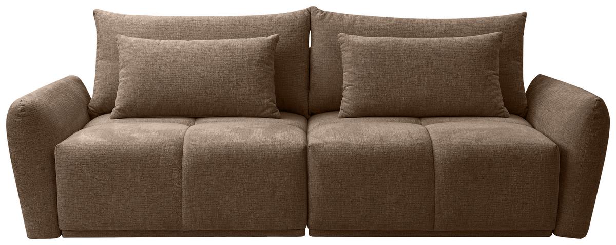 CANAPEA EXTENSIBILĂ ALIA - grej/maro, Modern, textil (254/74-94/119cm) - Premium Living