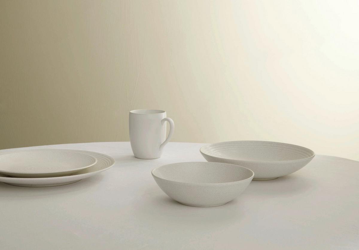 SERWIS OBIADOWO-ŚNIADANIOWY BELLA VISTA CREME - kremowy, Basics, ceramika (29,50/32,50/29cm) - ASA