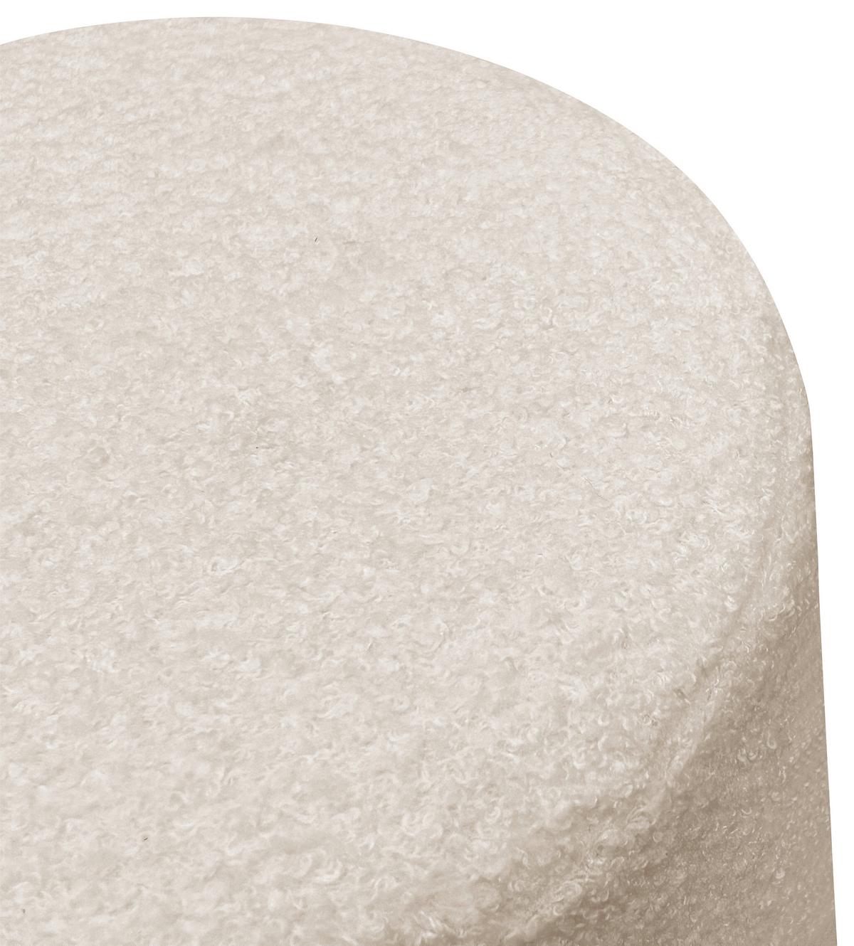 PUF SUSI - beżowy, Trend, materiał drewnopochodny/tkanina (35/35cm) - Novel