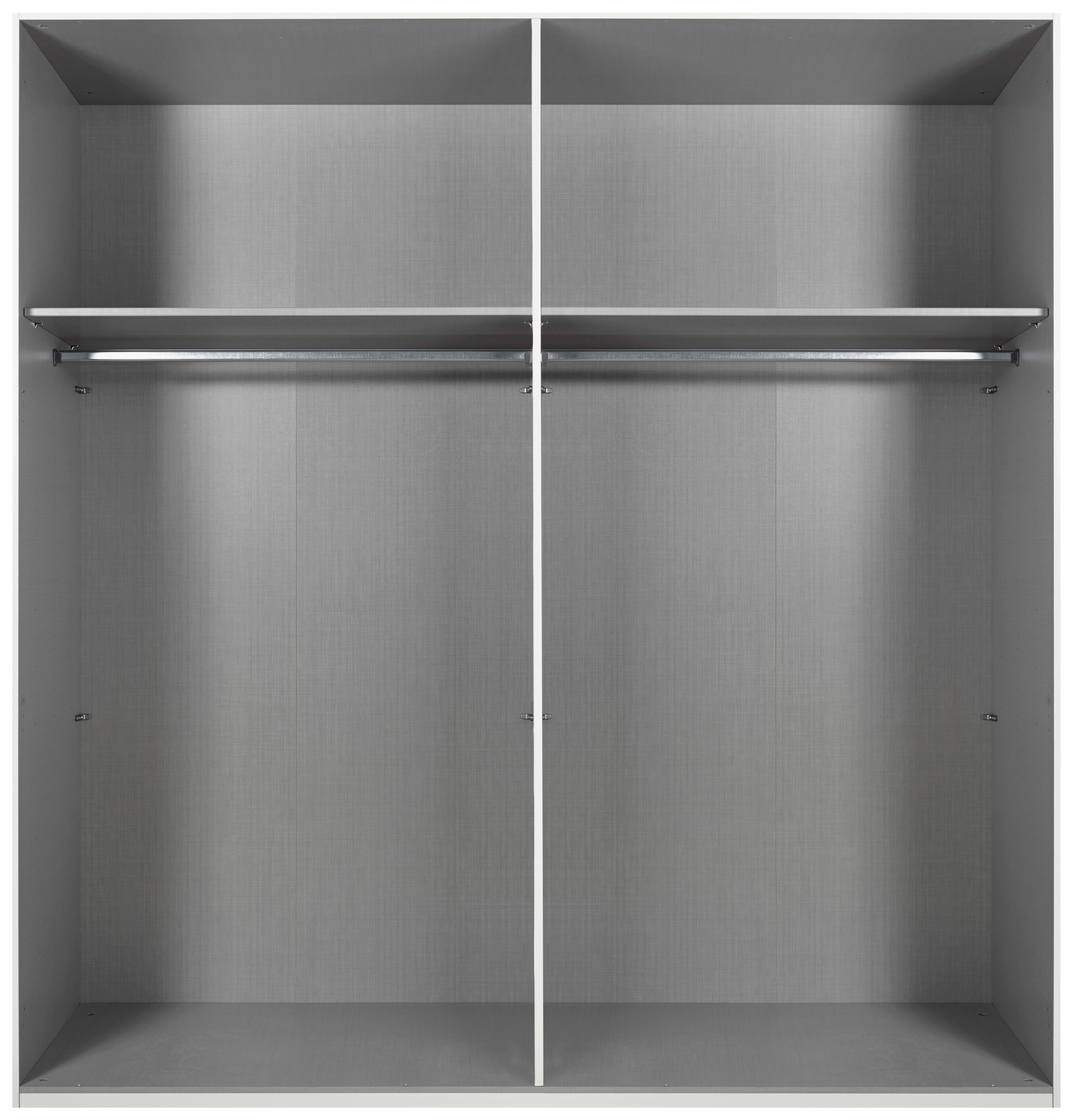 Schwebetürenschrank Andorra Eichefarben ca. 200x218x65cm - Eichefarben/Graphitfarben, KONVENTIONELL, Holzwerkstoff/Metall (200/218/65cm) - Premium Living