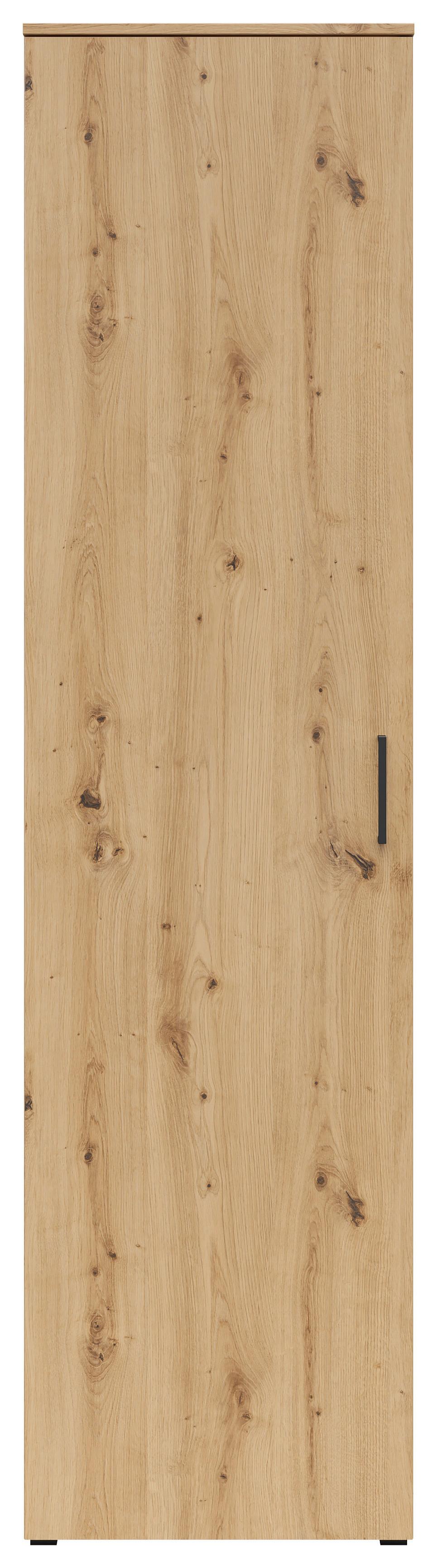 Omara Multistauraum - črna/hrast artisan, Moderno, umetna masa/leseni material (50/195/40cm) - Premium Living