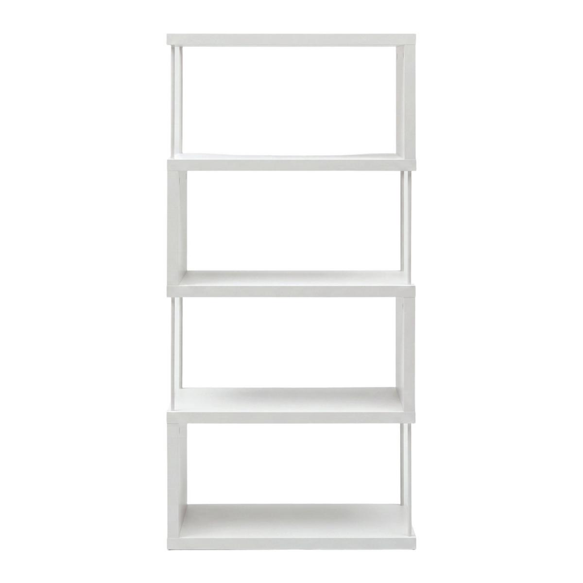 Polica Pinnar - bijela, Moderno, drvni materijal/metal (66/136,5/33cm) - Modern Living