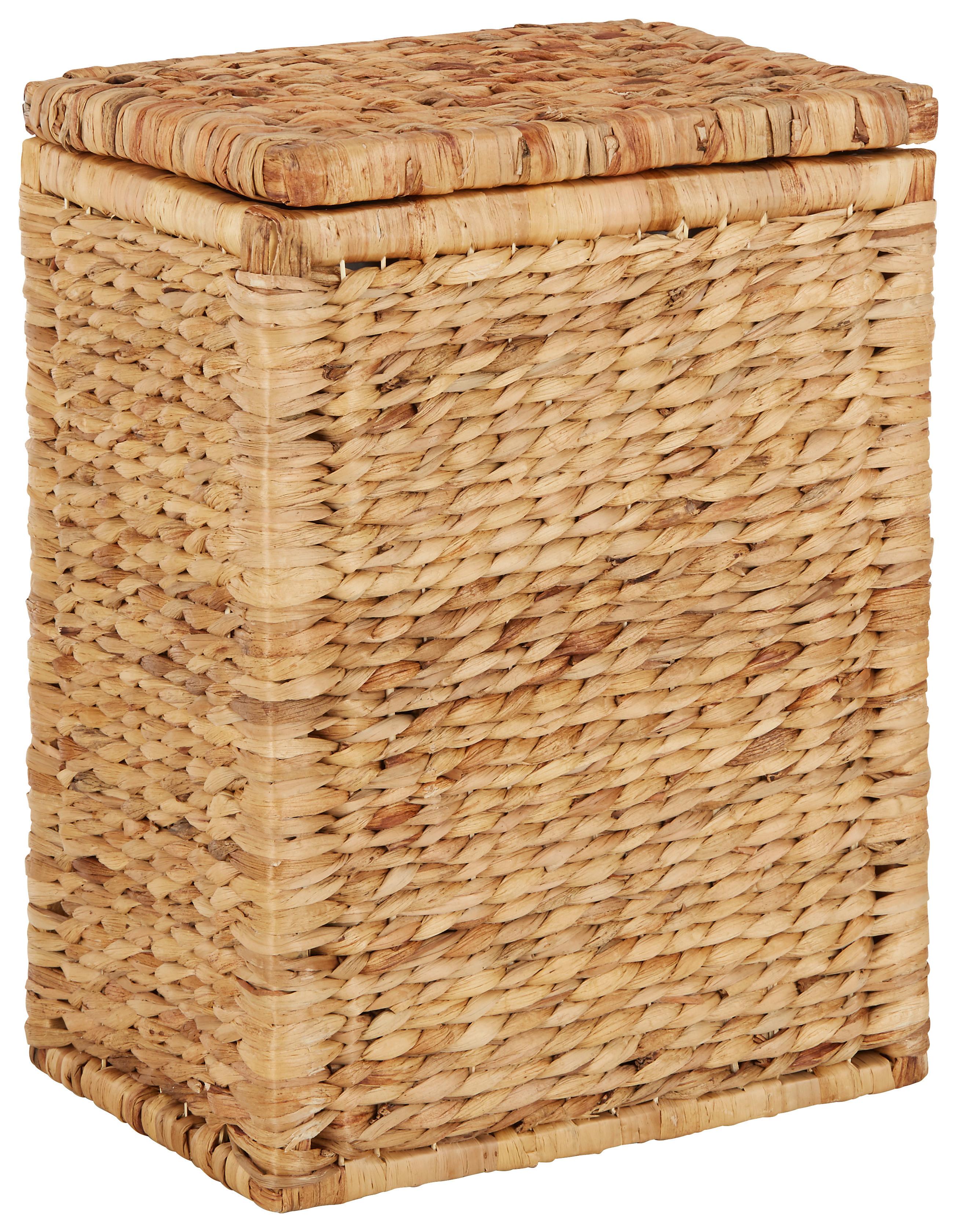 Wäschetonne Max in Naturfarben -  S - Naturfarben, ROMANTIK / LANDHAUS, Naturmaterialien/Textil (38/52/27cm) - Zandiara