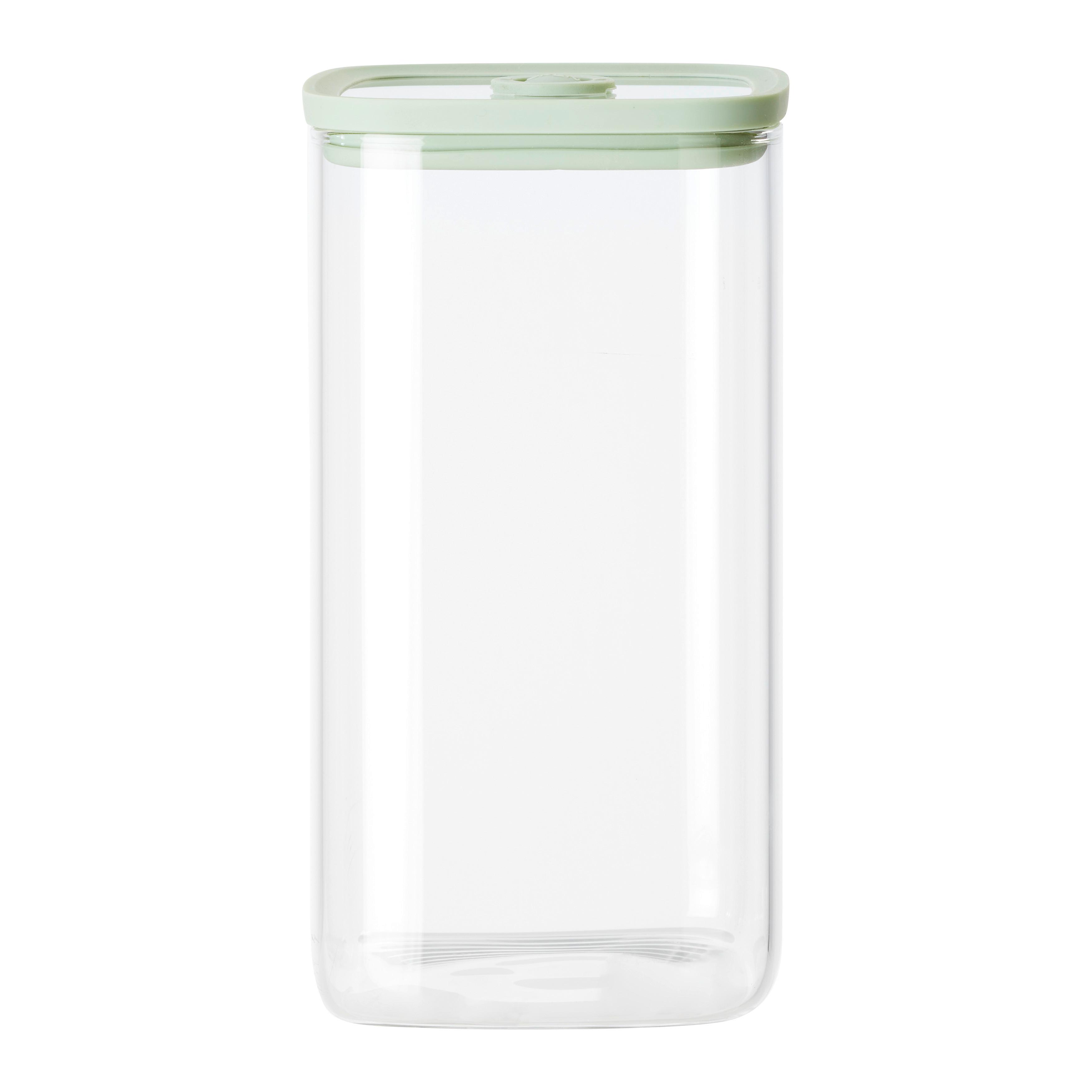 Kozarec Za Živila Selina - Ca. 1,5l - zelena/prozorno, Moderno, umetna masa/steklo (10,3/18,8/10,3cm) - Modern Living