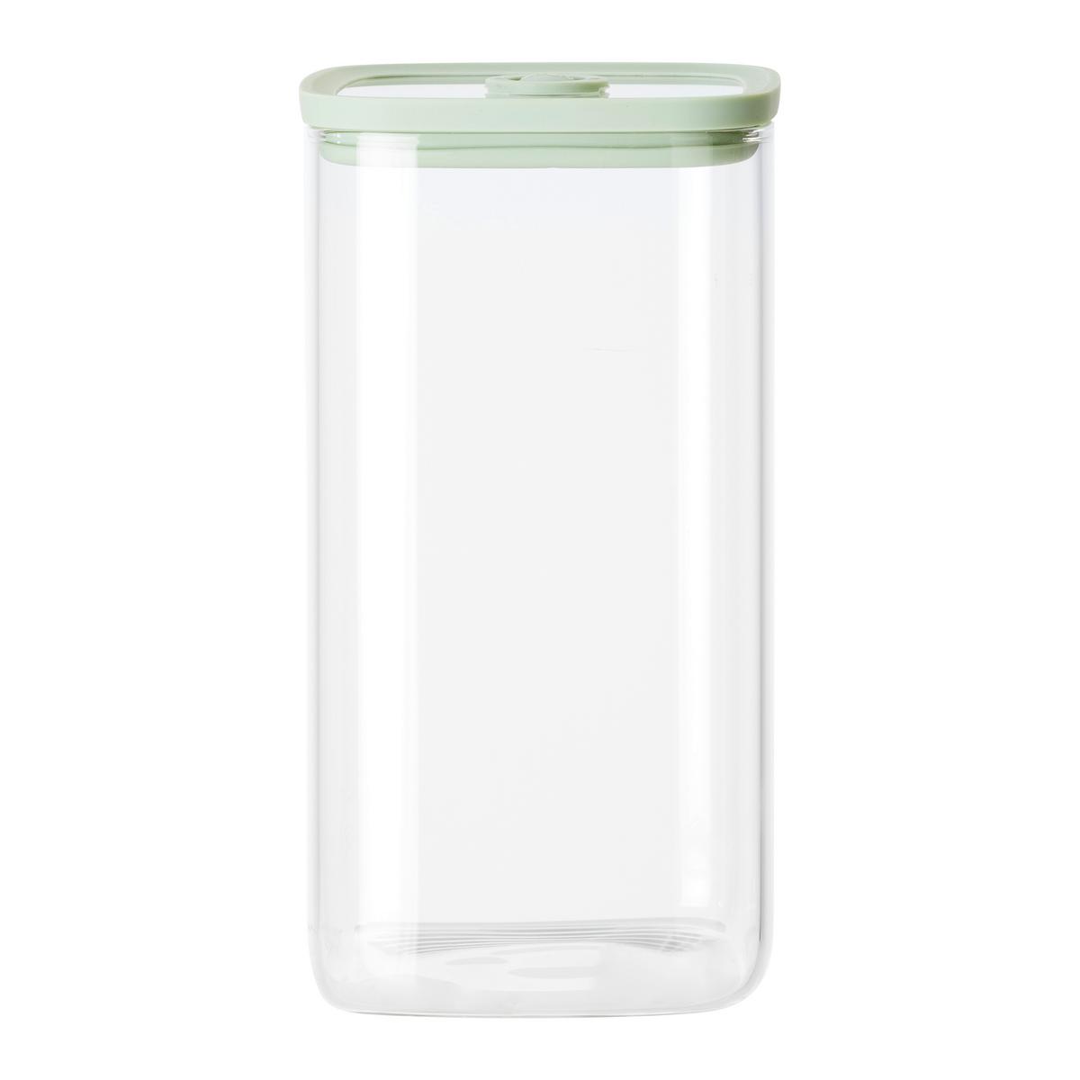 Kozarec Za Živila Selina - Ca. 1,5l - zelena/prozorno, Moderno, umetna masa/steklo (10,3/18,8/10,3cm) - Modern Living