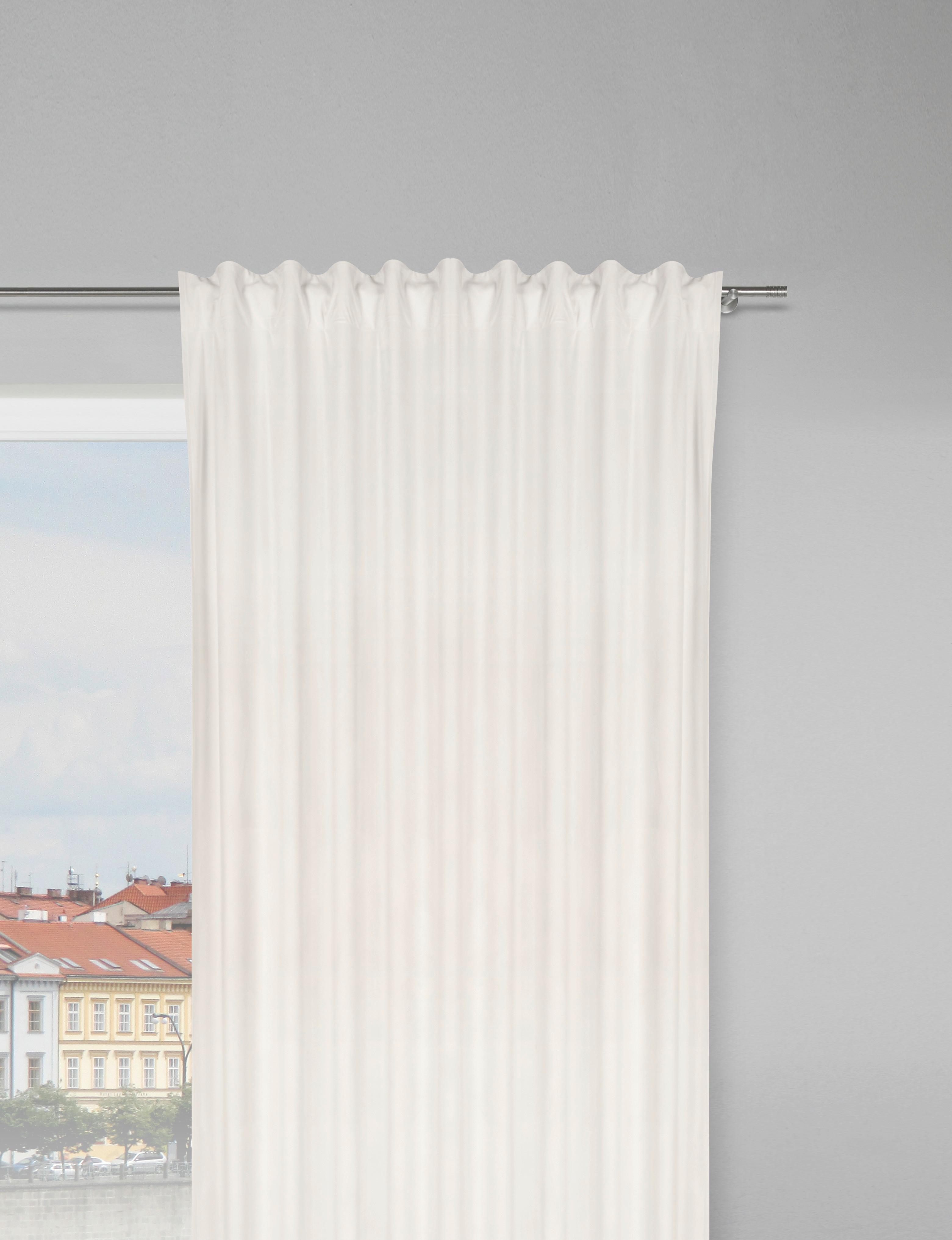 KANT-EN-KLAAR GORDIJN BIANCA - Beige, Konventionell, Textiel (140/245cm) - Modern Living