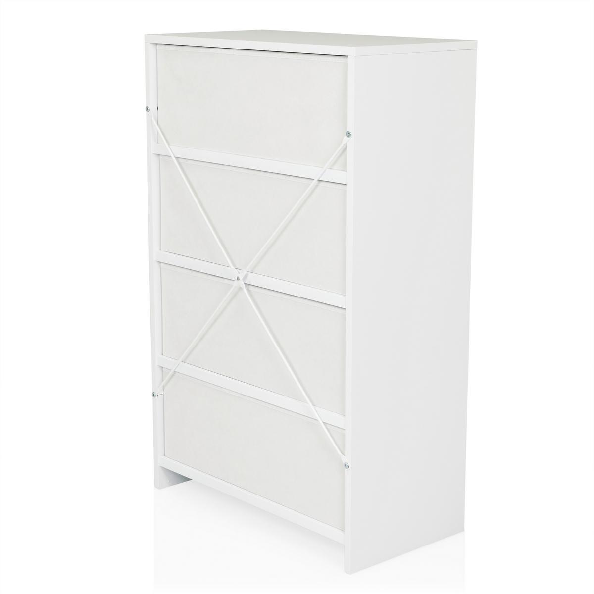 Komoda Estoria, Bela - bela, Konvencionalno, kovina/leseni material (58/91,5/30cm) - MID.YOU