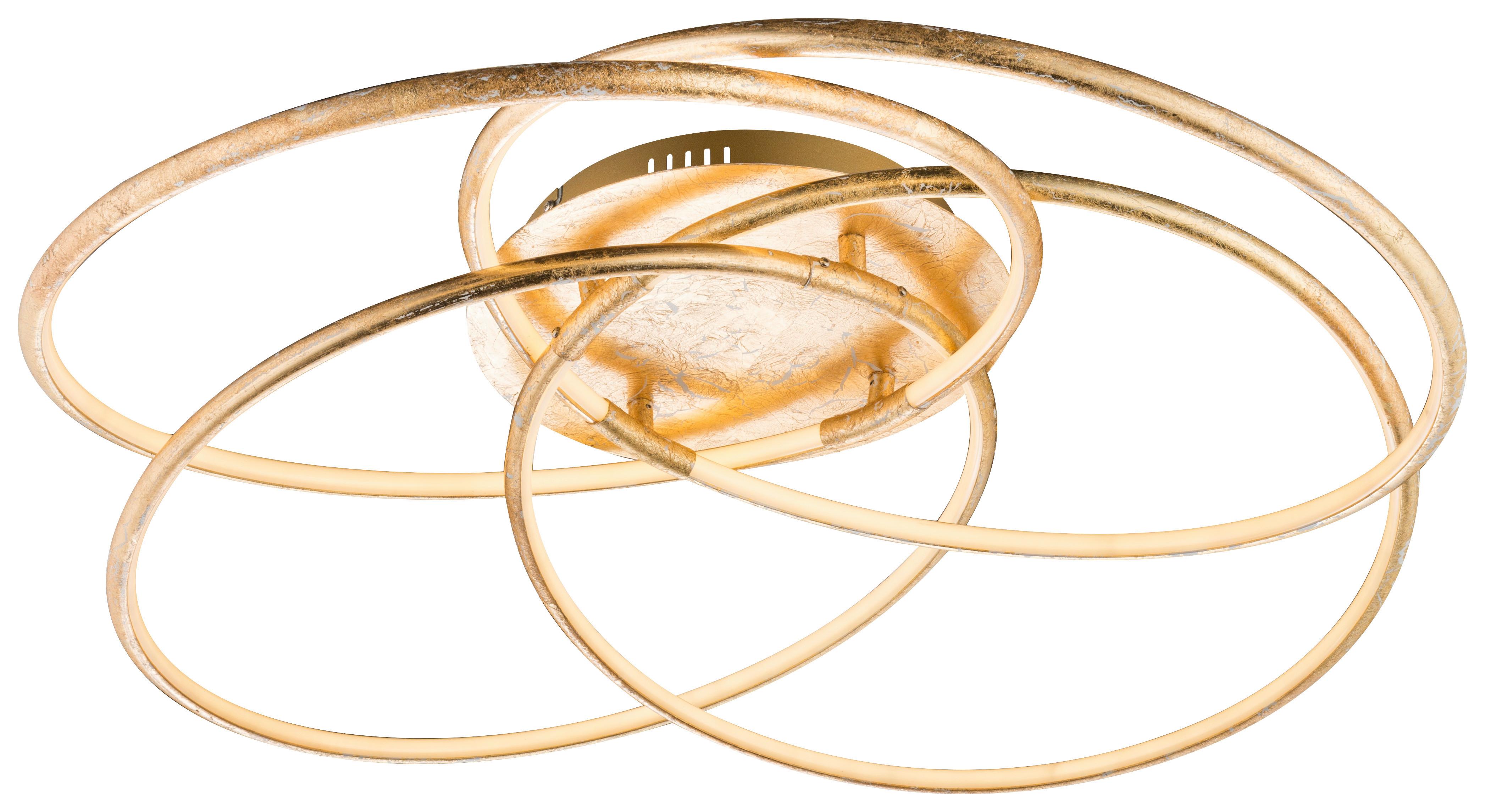 Led Svjetiljka Stropna 67828-60g Barna - zlatne boje, Design, metal/plastika (85/21cm)