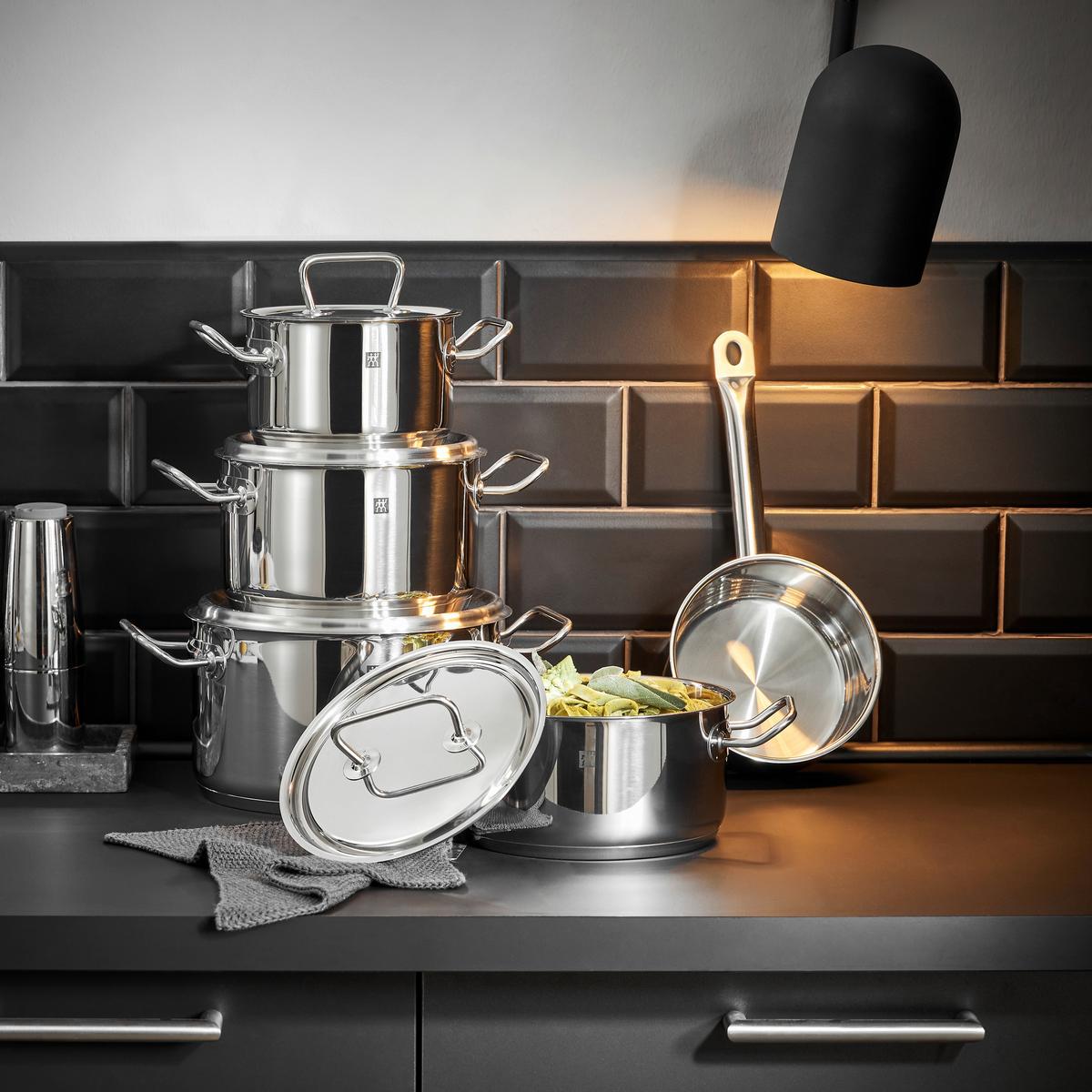 ZESTAW GARNKÓW 1006261/ 66580-000-0 ZWILLING - kolor srebrny/kolor stalowy, Basics, metal - Zwilling