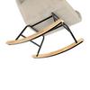 RELAXFÅTÖLJ EMILIO - beige/naturfärgad, Modern, metall/trä (68/92/87cm) - Bessagi Home