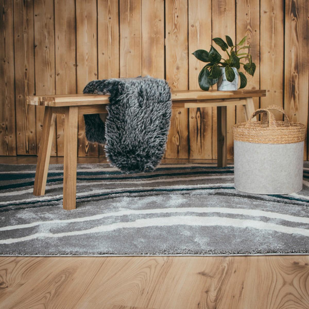 FLACHWEBETEPPICH MY FRISCO 283 - Blau, Basics, Textil (120/170cm)