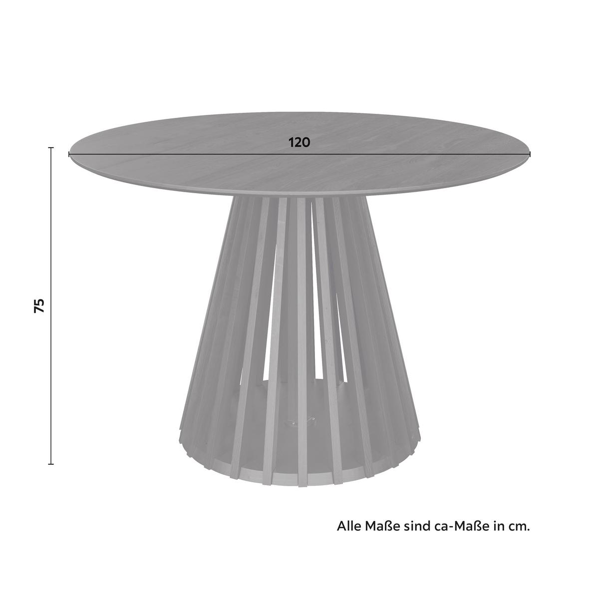 STÓŁ DO JADALNI ENNIO - czarny, Modern, drewno (120/120/75cm) - Bessagi Home