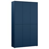 Omara Za Čevlje Alice, Temno Modra - siva/temno modra, Moderno, umetna masa/leseni material (109,2/191,9/34,9cm) - Modern Living