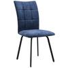 Scaun OSTIA - albastru închis/negru, Konventionell, metal/textil (46/94/63cm)