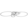 LED-TAKLAMPA KLAUSE - silver/nickelfärgad, Modern, metall/plast (95/52/7,7cm) - Mömax