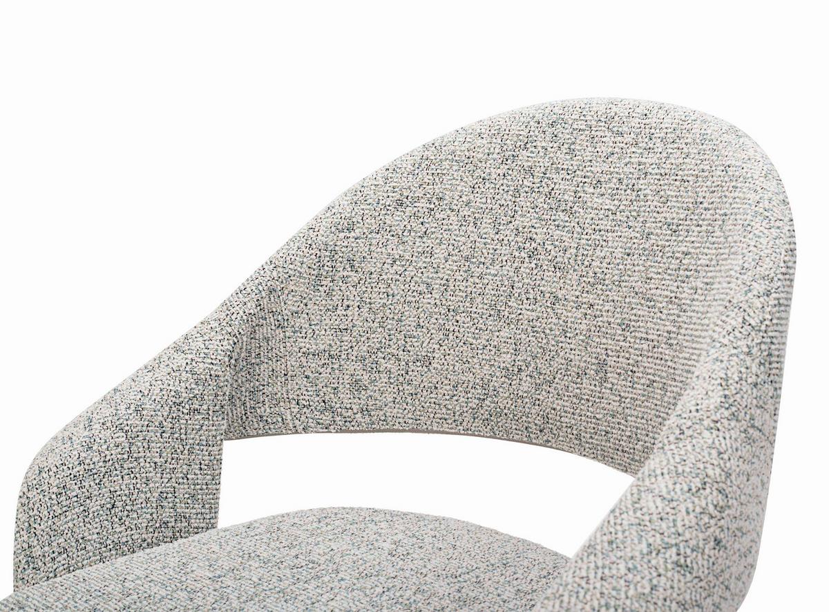 Drehstuhl Perama Edelstahlfarben/Pastellgrün - Edelstahlfarben/Pastellgrün, MODERN, Textil/Metall (61/83/61cm) - Mömax