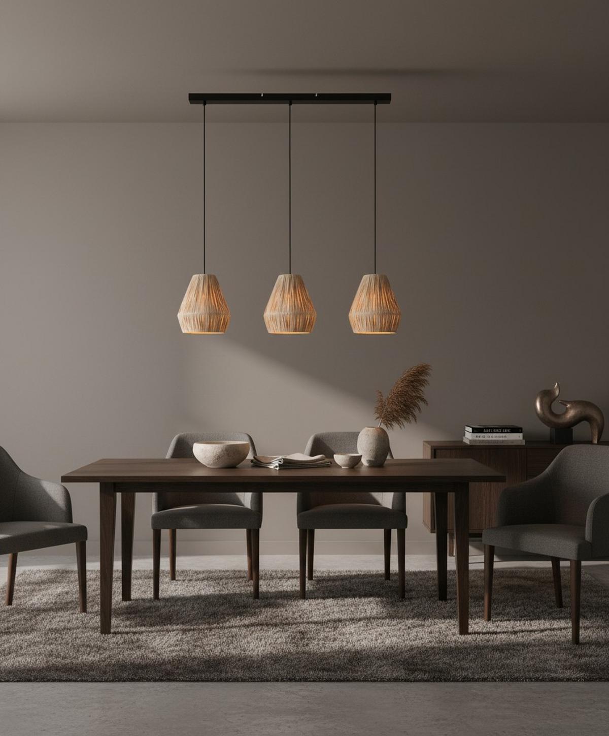 LAMPA WISZĄCA DAVIDE - czarny, Design, metal/papier (80/20/120cm) - Collet's Monde