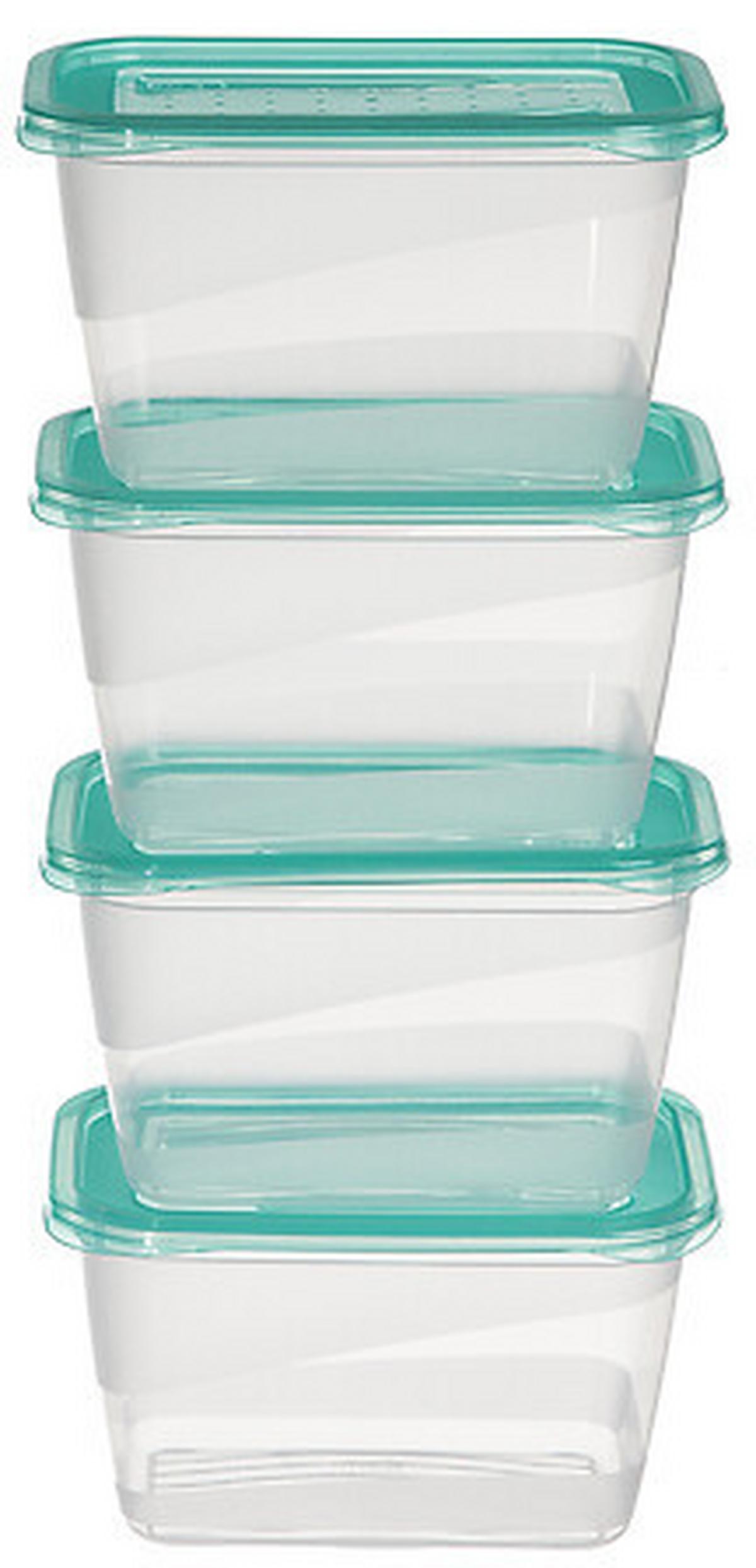 Set 4 recipiente alimentare Fresh & Freeze, cca. 0,75 L - Basics (15/8,5/10cm)