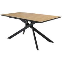 Masa RENO - culoare lemn stejar, Modern, metal/material pe bază de lemn (160+40/85/76cm) - Mömax