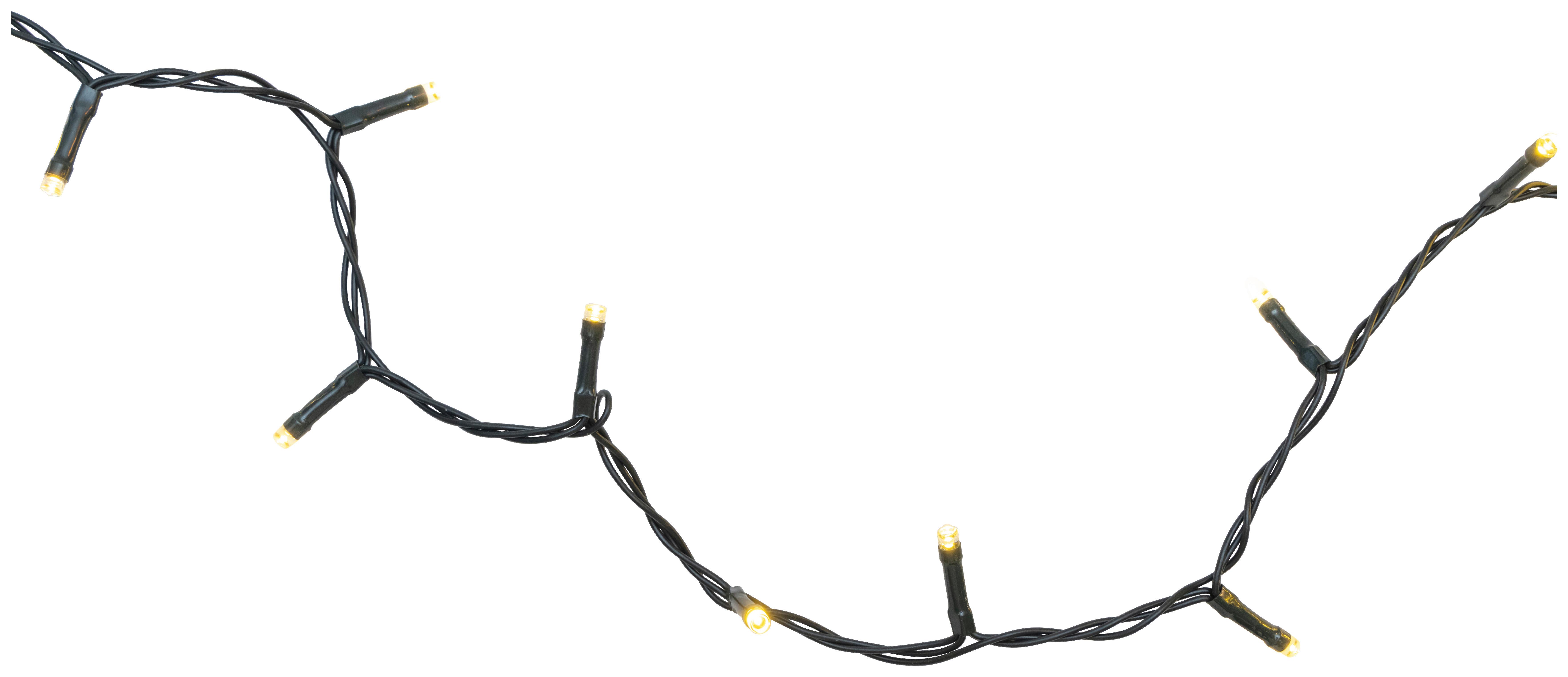 Lichterkette Mol Dunkelgrün max. 4,3 Watt - Dunkelgrün, ROMANTIK / LANDHAUS, Kunststoff (1195cm) - Modern Living