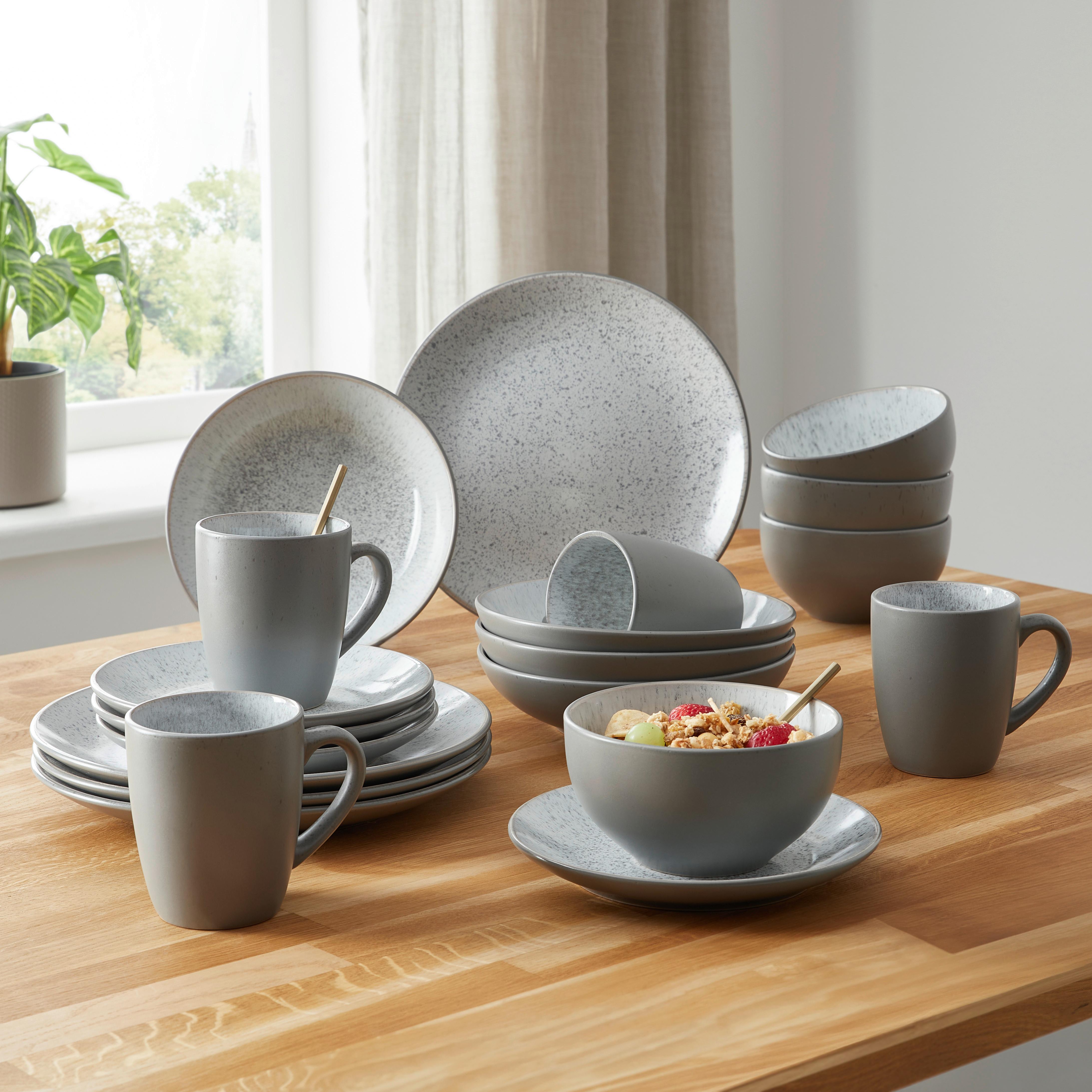 Kombinirani Servis Ivar - siva, Moderno, keramika (39/29/29cm) - Mömax
