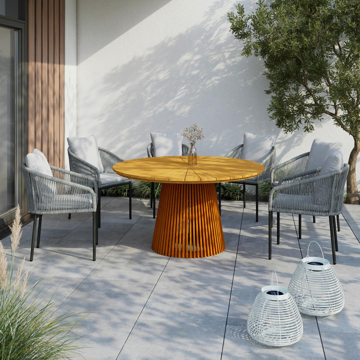 Gartensessel-Set 2-er Set Pepe Hellgrau Metall/Textil - Schwarz/Grau, MODERN, Kunststoff/Metall (55/83/62cm) - Bessagi Garden