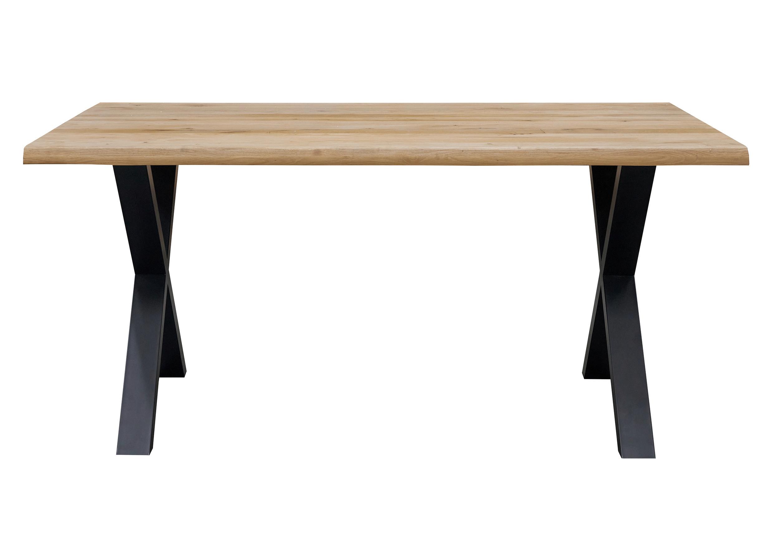 MATBORD OAK - vildek/svart, Natur, metall/trä (160/75/90cm) - Zandiara