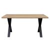 MATBORD OAK - vildek/svart, Natur, metall/trä (160/75/90cm) - Zandiara