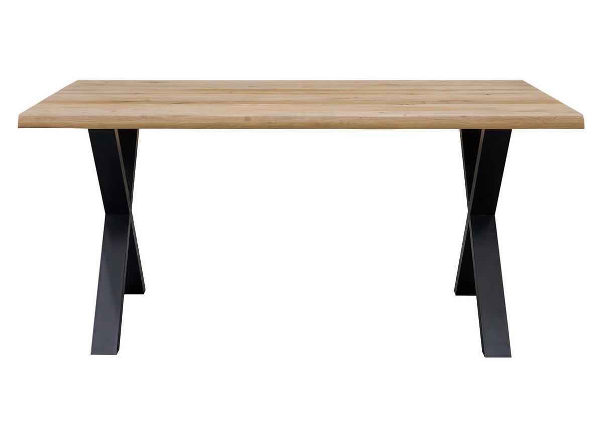 Stol Za Blagovaonicu Oak - crna/divlji hrast, Natur, drvo/metal (160/90/75cm) - Zandiara