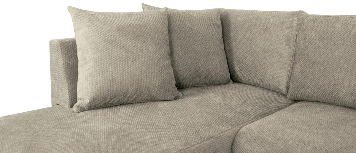 Canapea modulara VERONICE - albastru/taupe, Trend, textil (171/313/141cm) - Modern Living