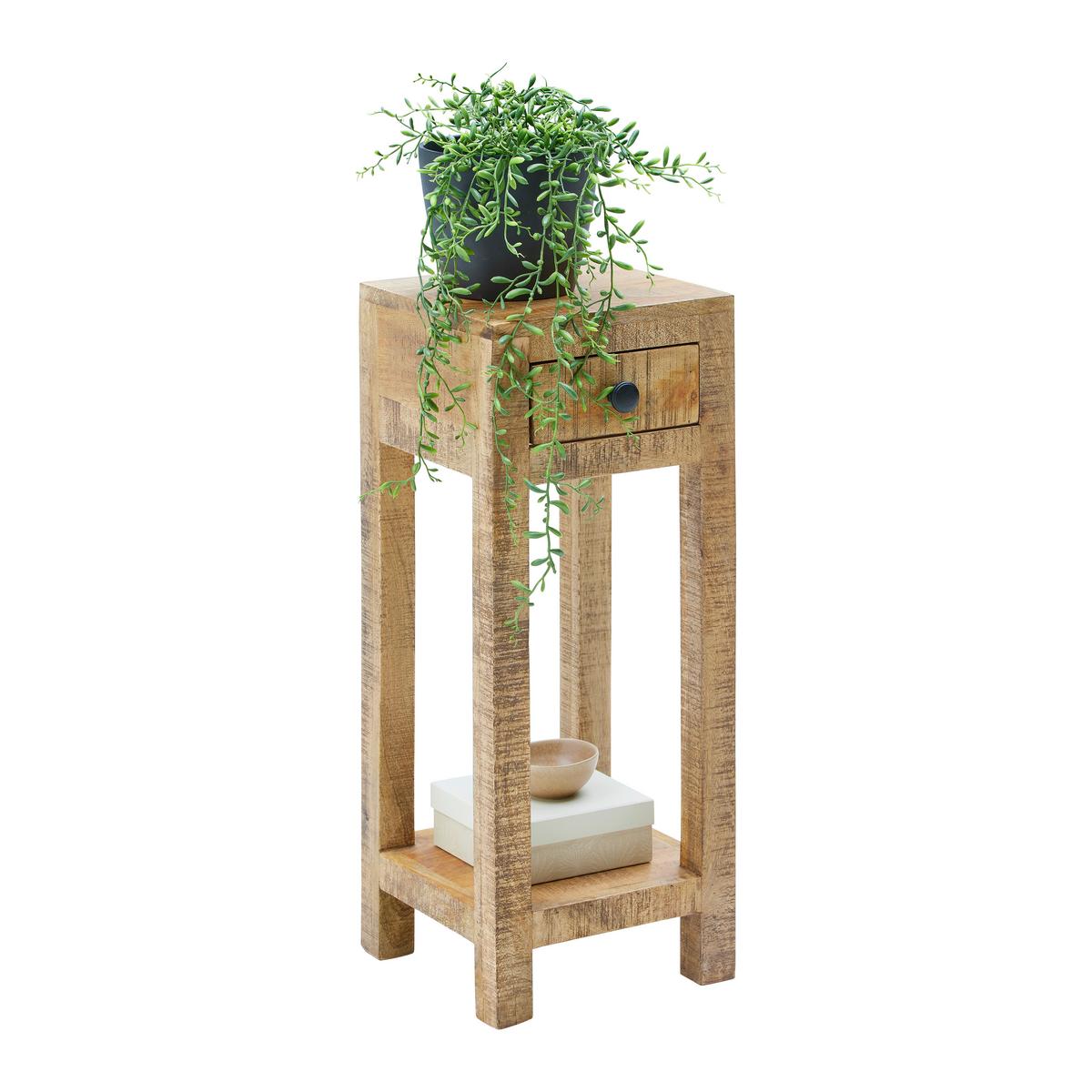Blumentisch in Naturfarben - Naturfarben, Natur, Holz (30/75/30cm) - Mömax