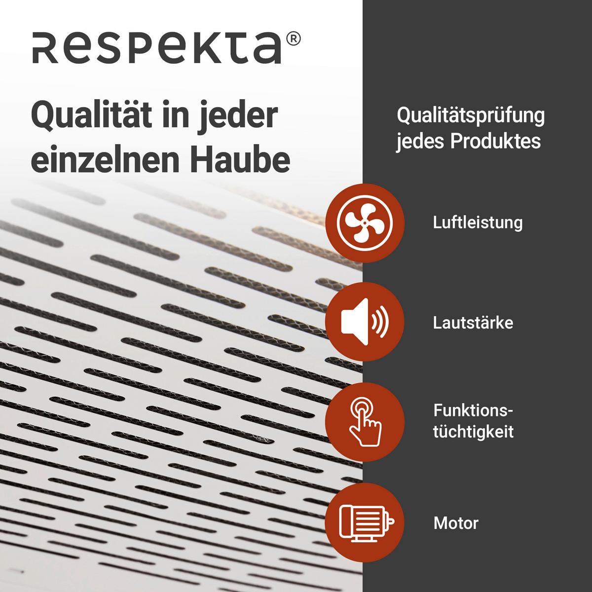 Dunstabzugshaube Suna ca. 60/7,6/47 cm Weiß - Weiß, Trend, Metall (60/7,6/47cm) - Respekta