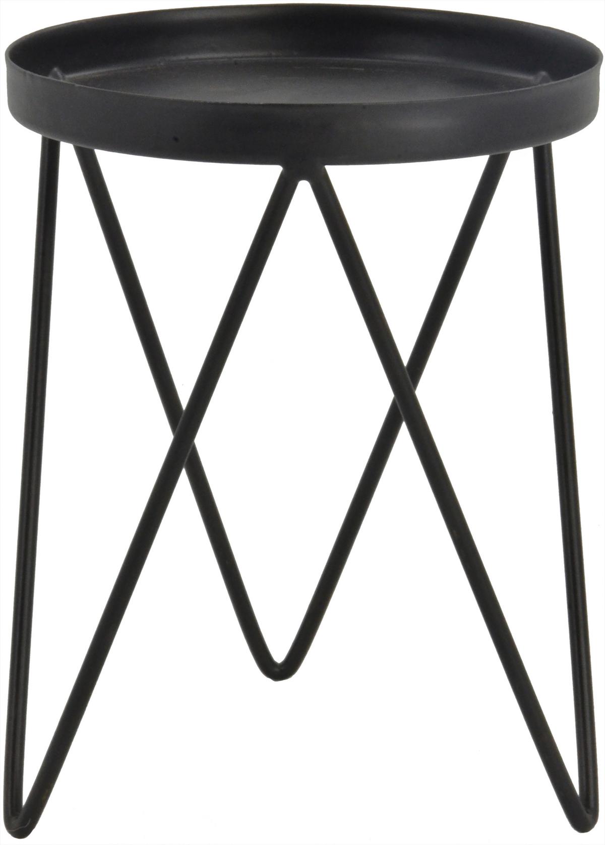 Suport pentru lumânări Leni - negru, metal (12,5/15cm) - Mömax