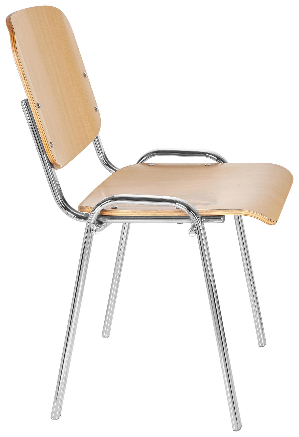 Konferenčni Stol Xt 600, Barva Bukve - barve kroma/barve bukve, Basics, kovina/les (58/81/48cm) - MID.YOU