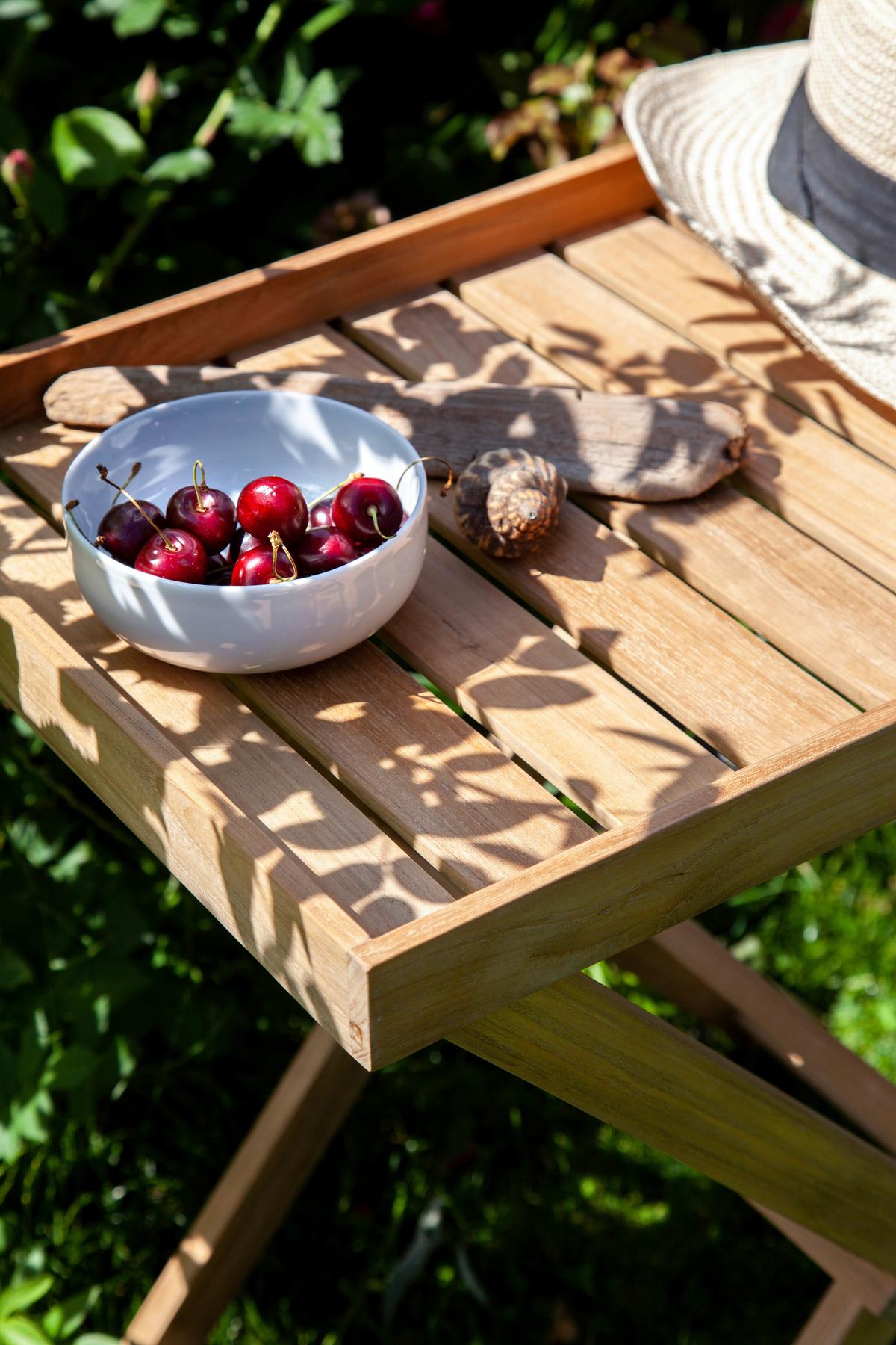 TABLETTTISCH TRAY TABLE - Teakfarben, KONVENTIONELL, Holz (60/40/65cm) - MID.YOU