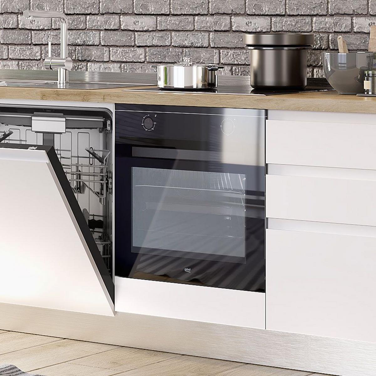 Blok Kuhinja S Aparatima Gilda Gola - bijela/boje hrasta, Moderno, drvni materijal/drvo (285/216/60cm) - Modern Living