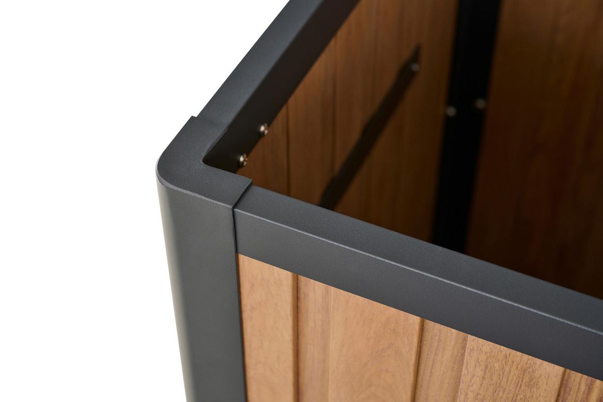 KISSENBOX SABANO KIBOX - Braun, MODERN, Metall (59/75/135cm) - Siena Garden